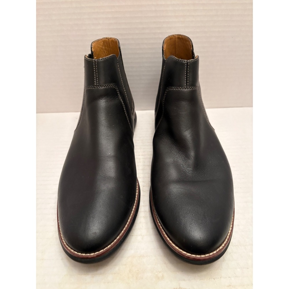 Johnston & Murphy McGuffey Black Leather Chelsea Boots Mens 11M 20-4917